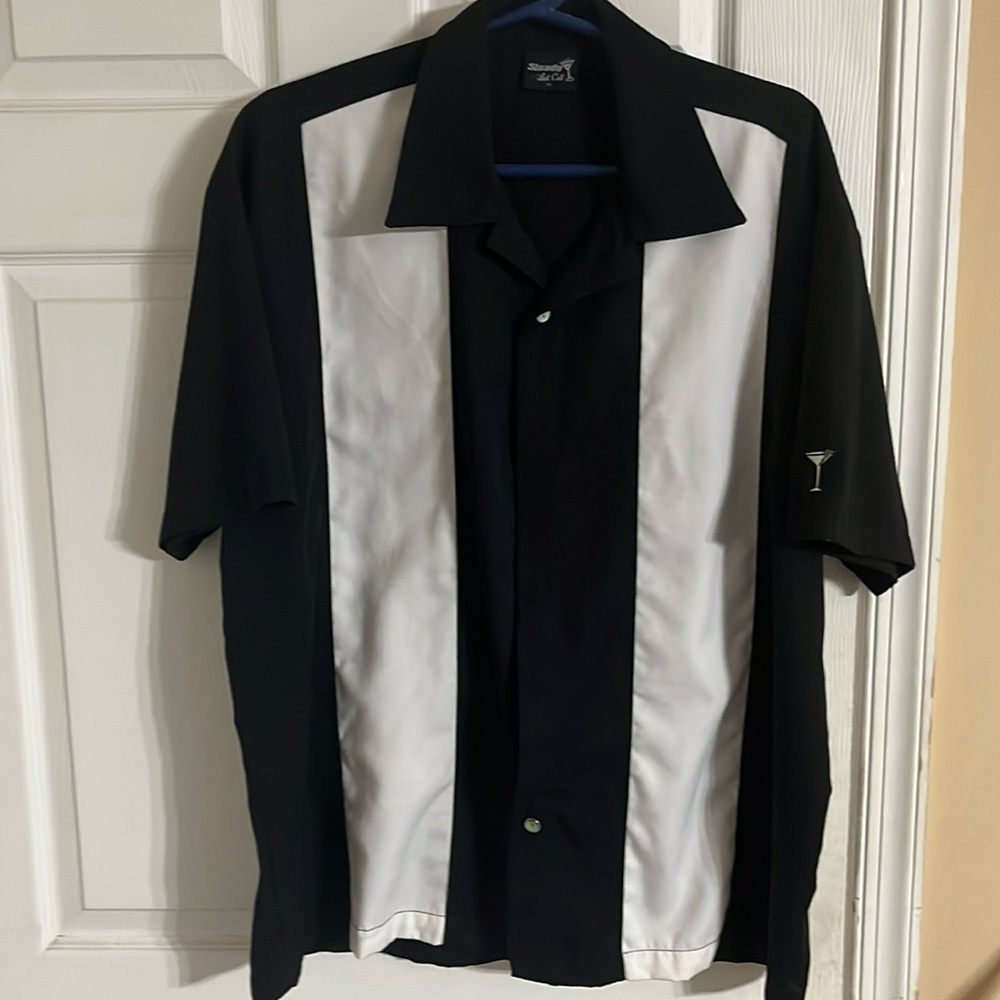 Steady Last Call men’s bowling shirt.